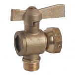 Robinet compteur équerre mâle 3/4" (20/27) - écrou prisonnier 3/4" (20/27) - Somatherm