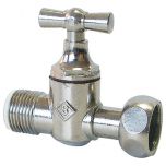 Robinet de chasse droit nickelé joint torique 3/8" (12/17) - Somatherm