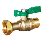 Robinet avant compteur NF droit Mâle 1/2" (15x21) - Ecrou tournant 3/4" (20x27) SFERACO