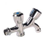 Robinet Machine à Laver+Puisage en ligne Mâle 1/2" - Mâle 3/4"