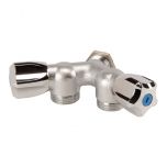 Robinet Machine à Laver Double Y DN 3/4" centre mâle 1/2"