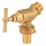 Robinet de puisage oblique 1/2" (15/21) raccord au nez 3/4" (20/27)