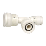 Raccord multicouche push-fit Vision té inégal 26x3,0 - 20x2,0 - 16x2,0