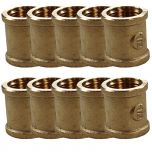 Lot de 10 Manchons Femelle Femelle "Série Forte" Égal 1/2" (15/21) - Arcanaute