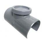 Selle de réparation PVC mâle femelle Ø100/90 avec bouchon de visite - Nicoll