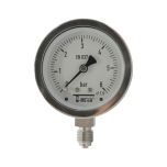 Manomètre TOUT Inox à cadran sec RADIAL Mâle 1/4" (8/13) - Ø63 - Pression 0 / 6 bar - Sferaco