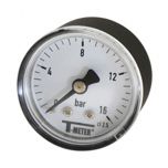 Manomètre ABS à cadran sec AXIAL Mâle 1/8" (5/10) - Ø40 - 0 à 16 bar