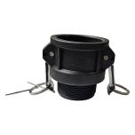 Coupleur mâle B - 2" (50/60) - raccord rapide à cames polypropylène - Sferaco