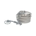 Raccord symétrique aluminium bouchon à verrou avec chaînette, DN50 - SFERACO