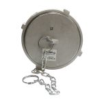 Raccord symétrique aluminium bouchon à verrou avec chaînette, DN100 - SFERACO