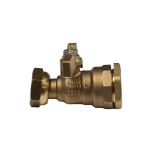 Robinet droit avant et après compteur laiton - PE25 - Ecrou prisonnier 3/4" (20/27) - Sferaco