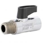 Micro-vanne laiton chromé mâle femelle 1/4" (8/13) - PN10 - Sferaco