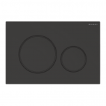 Plaque de déclenchement noir mat laqué et noir Sigma20 pour rinçage double chasse - Geberit