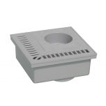 Siphon de balcon PVC 200x200mm - Gris