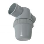Siphon de parcours gris PVC-C à coller - entrée horizontale Ø40