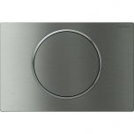 Plaque de déclenchement inox brossé Sigma10 pour rinçage interrompable - Geberit