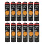 Lot de 12 Bombes à tracer chantiers TP Fluo S MARK - Rouge 500ml