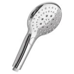 Douchette ABS  anticalcaire ronde 3 jets Ø129 mm chromée - Somatherm