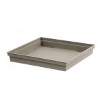 Soucoupe 32,6 x 32,6 x 4,9 cm pour pot de fleur carré Toscane POP - Taupe