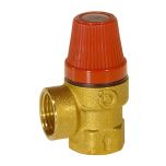 Soupape de sécurité sanitaire laiton - 6 bar - Femelle 1/2"