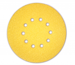 Paquet de 25 abrasifs jaunes perforés SUNFLEX Ø225mm - grain 120 - pour Giraffe - Flex