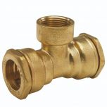 Té égal laiton PEHD Ø63 Femelle 2" (50/60) - ACS 16 Bar - Arco