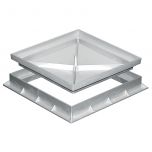 Tampon creux pour coffrage avec cadre - 300x300mm - Gris