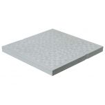 Tampon de sol léger PVC anti-choc 534 x 534 mm - 45,00 KN - Gris - First Plast