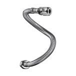 Flexible sanitaire Inox Øintér.8mm - Bicône Ø10 - Femelle 1/2" - 300mm - TAQ BICO