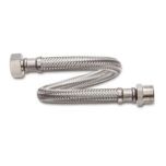 Flexible sanitaire Inox Øintér.8mm - Femelle 1/2" / Mâle 1/2" - 500mm - TAQ