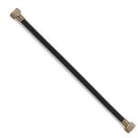 Flexible sanitaire NOIR POLYMÈRE Øintér.8mm - Femelle 3/8" - Femelle 3/8" BRONZE VIEILLI - 300mm - TAQ PREMIUM - Tucai