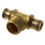 Té à glissement PER Ø16 - Mâle 1/2" (15/21) - PER Ø16 - IBP Bänninger