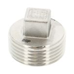 Bouchon Mâle Tête Carrée Inox 1''1/2 (40/49) Pour Ballon Inox - Thermador
