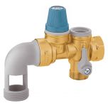 THERMADOR Groupe sécurité NF CALEFFI inox - Coudé - 3/4" (20/27)