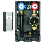 Groupe hydraulique MODULFIT mélangé et régulé avec circulateur et régulation RA20 - DN25 - Thermador