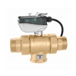 Vanne directionnelle grand débit 3 voies Mâle Femelle 1-1/4" (33/42) - Moteur 3 points - Rotation 180° - Thermador