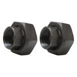 Lot de 2 raccords union en fonte pour circulateur G1"1/2" (40/49) - sortie Femelle 1" (26/34) - Thermador