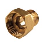 Raccord laiton 2 pièces à porter plate femelle écrou libre 1-1/4" (33/42) - Mâle 1" (26/34) - Thermador