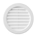 Grille ventilation PVC + moustiquaire - Ext Ø132 mm - Tube 110 mm - First Plast
