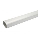 Tube de descente gouttière BEST - Ø oval 92x57 blanc 4m - First Plast
