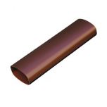 Tube de descente gouttière BEST - Ø oval 92x57 marron 4m - First Plast