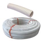 Tube de vidange PVC souple annelé Ø 40mm - Rouleau 20 mètres - Regiplast