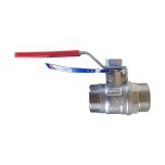 Vanne à sphère PN25 NILE ACS 1" (26/34) Mâle Mâle - Poignée plate rouge - Arco