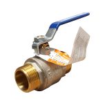 Vanne à sphère PN30 Passage Integral ACS Poignée bleue M/M 1"(26x34) SFERACO