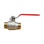Vanne à sphère PN30 Passage Intégral ACS Poignée rouge M/M 3/4"(20x27) SFERACO