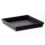 Soucoupe 40 x 40 x 5,9 cm pour pot de fleur carré Toscane - Gris anthracite - EDA