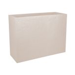 Jardinière muret LOFT L VOLCANIA double paroi décor pierre - 78,5 x 29,5 x 60 cm - 46 L - Beige calcaire - EDA