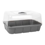 Mini serre de culture taille M, 5.7L - Gris anthracite