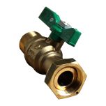 Robinet avant compteur NF droit Mâle 3/4" (20x27) - Ecrou tournant 3/4" (20x27) SFERACO