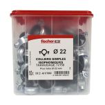 100 colliers simple isophonique 7x150 Ø22 - Fischer